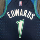 Men's Anthony Edwards Blue Team Jersey - City Edition