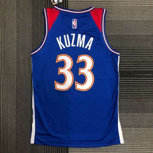 Men's Kyle Kuzma Blue Team Jersey - City Edition