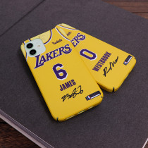 LeBron James / Russell Westbrook Retro Jersey Yellow Phone Case