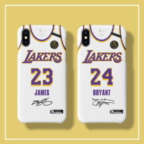 Kobe Bryant / LeBron James / Kyle Kuzma Retro Jersey White Phone Case