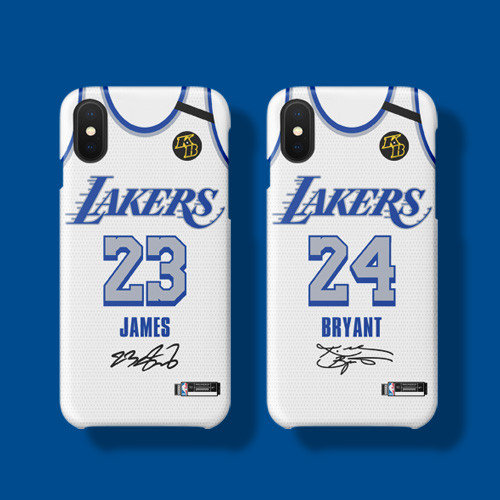 Kobe Bryant / LeBron James / Kyle Kuzma City Jersey White Phone Case
