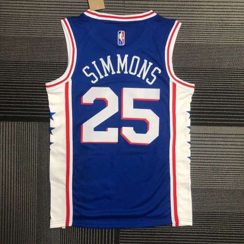 Men's Ben Simmons Blue Team Jersey - 75th Anniversary Edition