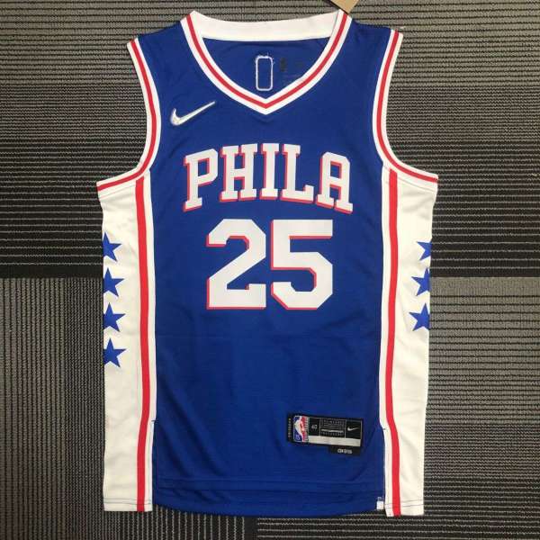 Men's Ben Simmons Blue Team Jersey - 75th Anniversary Edition