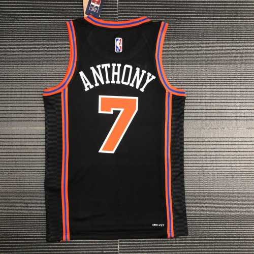 Men's Carmelo Anthony Black Team Jersey - City Edition