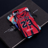 Michael Jordan Jersey and Illustration Phone Case
