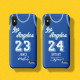 Kobe Bryant / LeBron James Retro Jersey Blue Phone Case