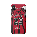 Michael Jordan Jersey and Illustration Phone Case