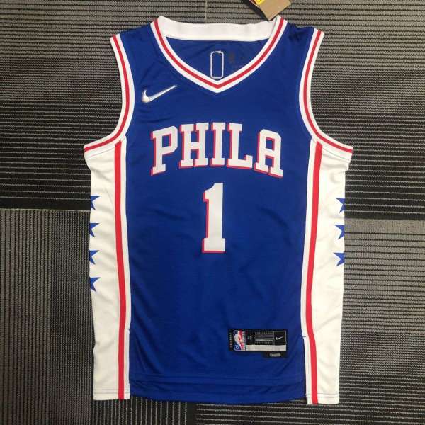 Men's James Harden Blue Team Jersey - 75th Anniversary Edition