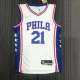 Men's Joel Embiid White Team Jersey - 75th Anniversary Edition