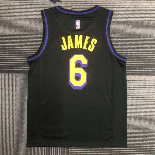 Men's LeBron James Black Team Jersey