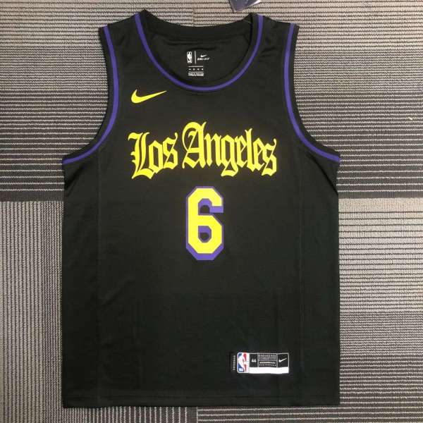 Men's LeBron James Black Team Jersey