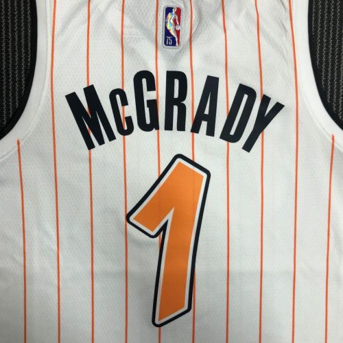 Men's Tracy McGrady White Team Jersey - 75th Anniversary Edition