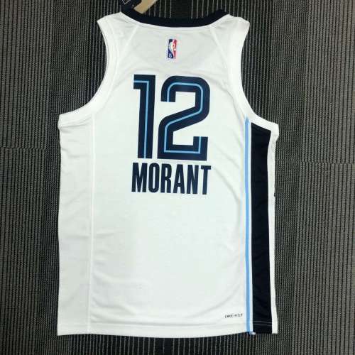 Men's Ja Morant White Team Jersey - 75th Anniversary Edition
