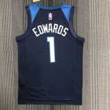 Men's AnthonyEdwards Blue Team Jersey - 75th Anniversary Edition