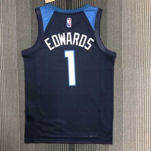 Men's AnthonyEdwards Blue Team Jersey - 75th Anniversary Edition