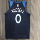 Men's D'Angelo Russell Blue Team Jersey - 75th Anniversary Edition