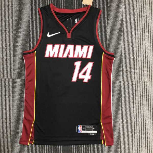 Men's Tyler Herro Black Team Jersey - 75th Anniversary Edition