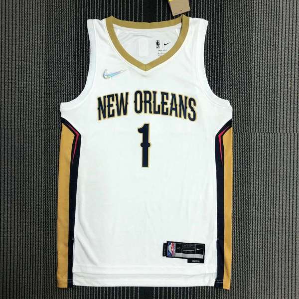 Men's Zion Williamson White Team Jersey - 75th Anniversary Edition