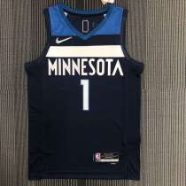 Men's AnthonyEdwards Blue Team Jersey - 75th Anniversary Edition