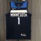 Men's AnthonyEdwards Blue Team Jersey - 75th Anniversary Edition