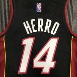 Men's Tyler Herro Black Team Jersey - 75th Anniversary Edition