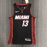 Men's Bam Adebayo Black Team Jersey - 75th Anniversary Edition