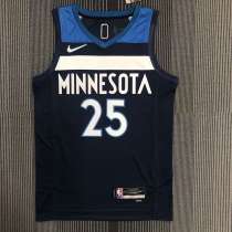 Men's Derrick Rose Blue Team Jersey - 75th Anniversary Edition