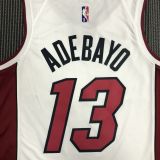 Men's Bam Adebayo White Team Jersey - 75th Anniversary Edition