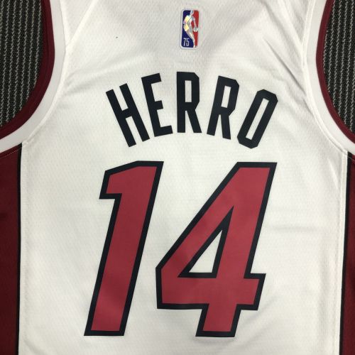 Men's Tyler Herro White Team Jersey - 75th Anniversary Edition