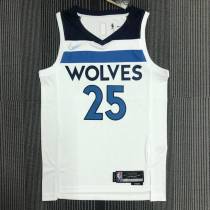 Men's Derrick Rose White Team Jersey - 75th Anniversary Edition