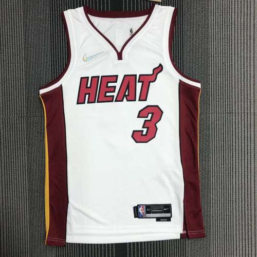 Men's Dwyane Wade White Team Jersey - 75th Anniversary Edition