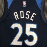 Men's Derrick Rose Blue Team Jersey - 75th Anniversary Edition