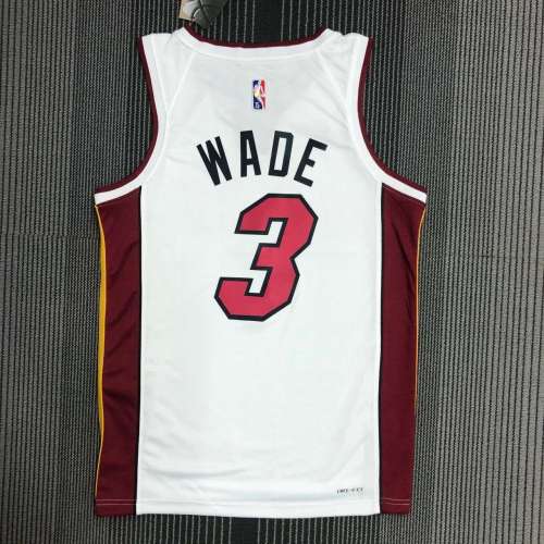 Men's Dwyane Wade White Team Jersey - 75th Anniversary Edition