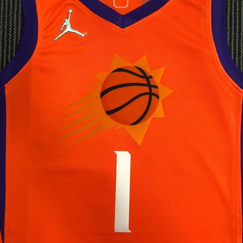 Men's Devin Booker Orange Team Jersey - Statement Edition