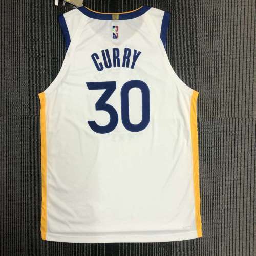 Men's Stephen Curry White Team Jersey - Authentic Edition