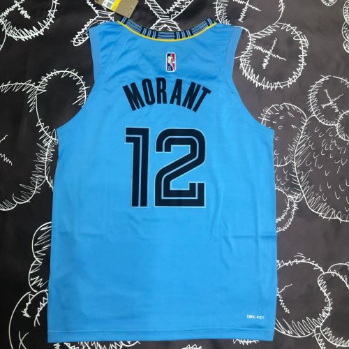 Men's Ja Morant Blue Team Authentic Jersey - City Edition