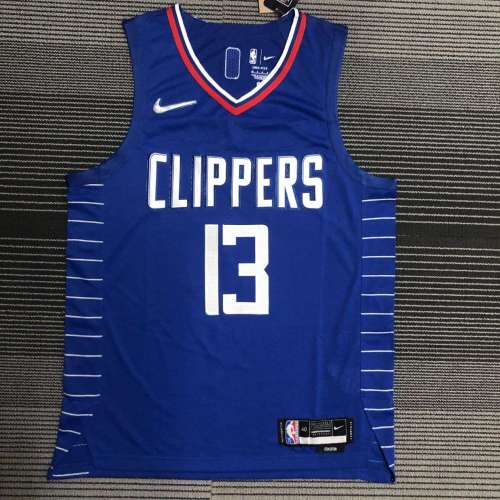 Men's Paul George Blue Team Jersey - Authentic Edition