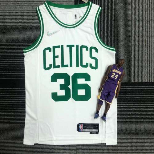 Men's Marcus Smart White Team Jersey - 75th Anniversary Edition