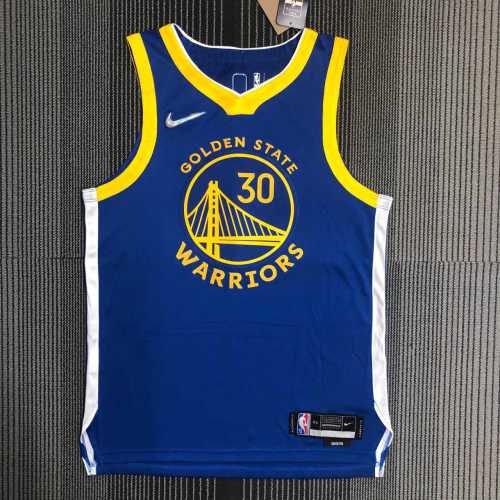 Men's Stephen Curry Blue Team Jersey - Authentic Edition