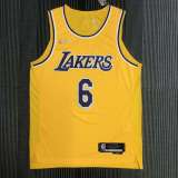 Men's LeBron James Yellow Team Jersey - Authentic Edition