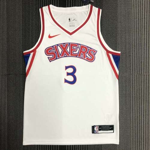 Men's Allen Iverson White Team Jersey