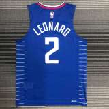 Men's Kawhi Leonard Blue Team Jersey - Authentic Edition