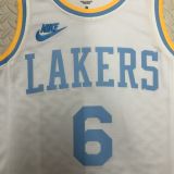 Men's LeBron James White Retro Team Jersey