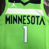 Men's Anthony Edwards Green Team Jersey - Statement Edition