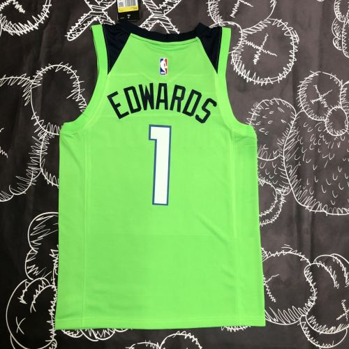 Men's Anthony Edwards Green Team Jersey - Statement Edition