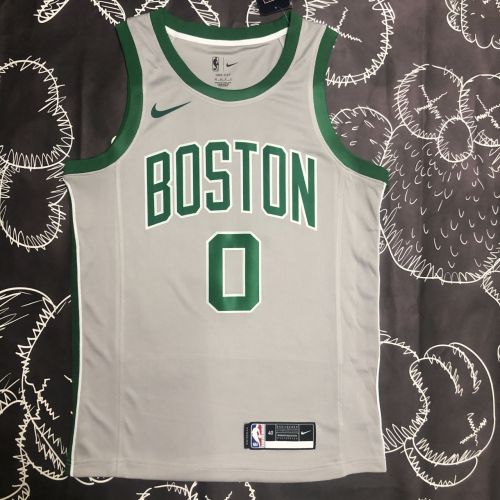 Men's Jayson Tatum Gray Team Jersey