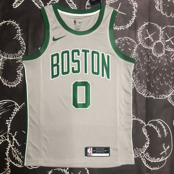 Men's Jayson Tatum Gray Team Jersey