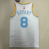 Men's Kobe Bryant White Retro Team Jersey