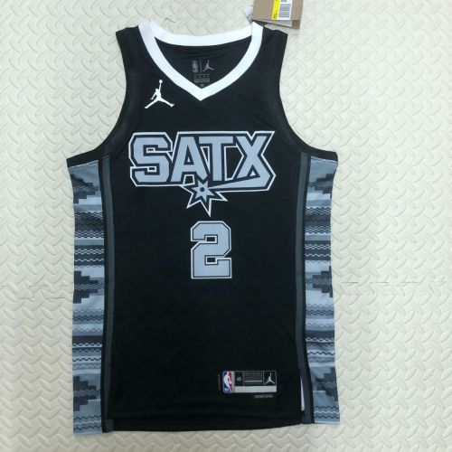 Men's Kawhi Leonard Black Team Jersey - Statement Edition
