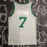 Men's Jaylen Brown Gray Team Jersey